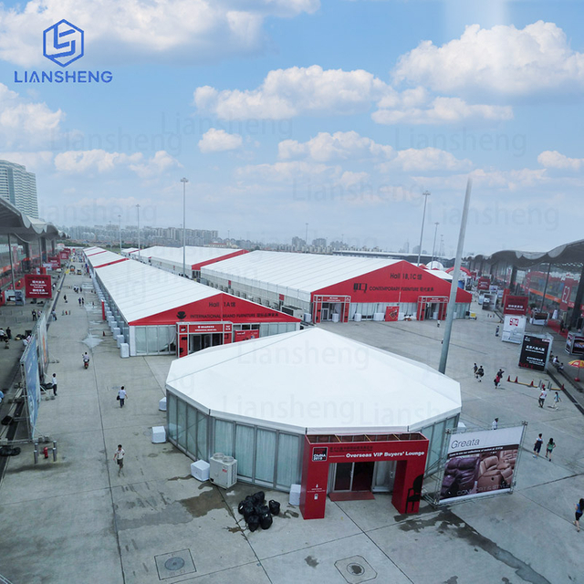 Carpa para eventos al aire libre de lujo para grandes ferias comerciales