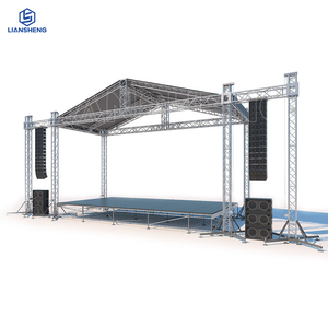 Podio de escenario al aire libre de gran oferta para eventos de concierto y exhibición de aluminio con armazón de diseño gratuito