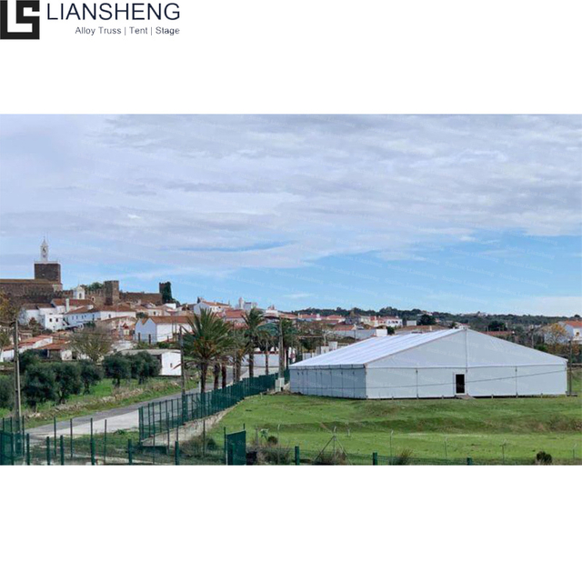 Venta al por mayor gran carpa blanca de PVC para eventos carpas con marco de aluminio recepción de iglesia almacén exposición de fiestas