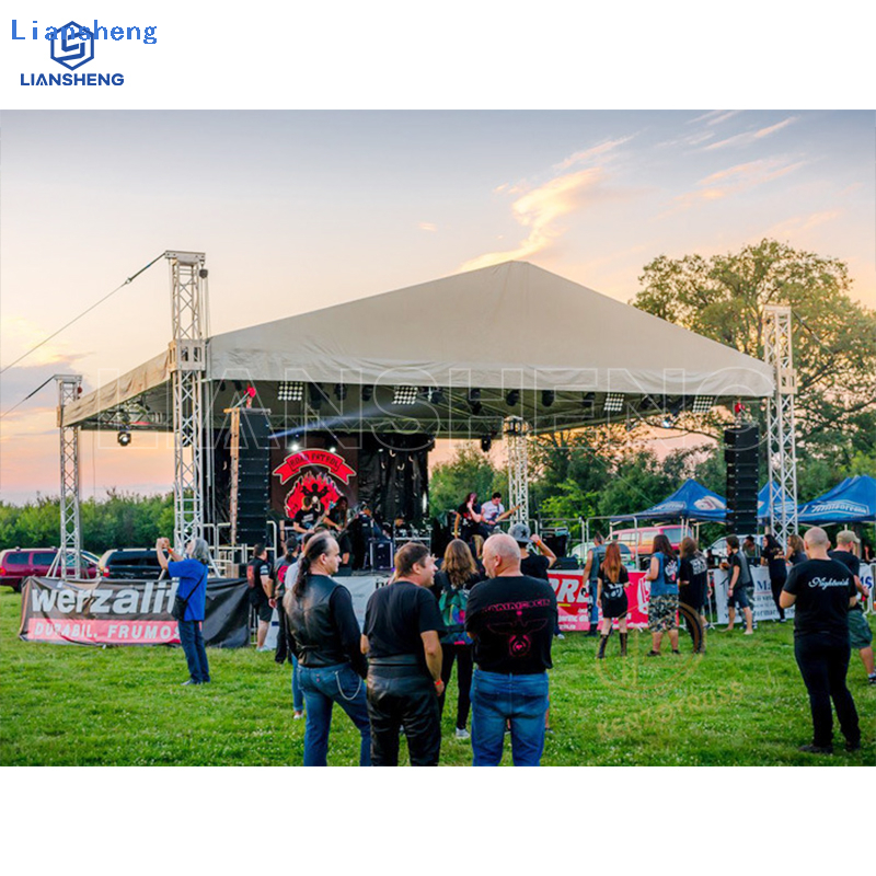 DJ de alta calidad enciende el sistema al aire libre del braguero del tejado de la etapa del concierto de la boda del aluminio del festival de música