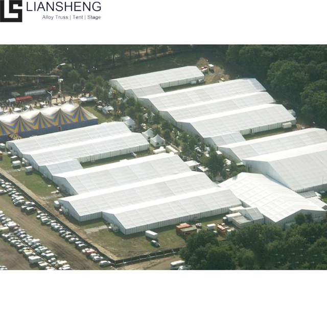 Las tiendas al aire libre blancas permanentes al aire libre almacenan la tienda para el almacenamiento la tienda modificada para requisitos particulares de la carpa de la capacidad grande