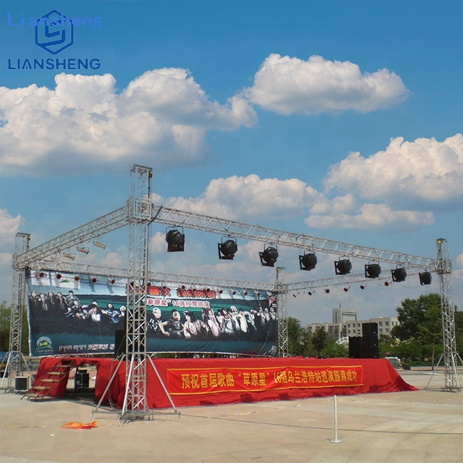 El braguero de la luz del podio del evento del sistema del braguero del tejado de la aleación de aluminio al aire libre exhibe el braguero triangular del tejado plano