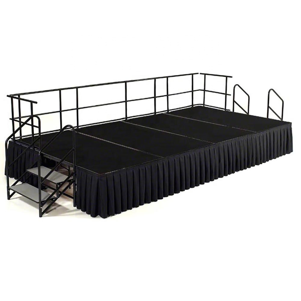 Iluminación de aluminio 6061 Sistema de armadura de techo Luces de sonido Sistema de altavoces Podio para eventos Armadura de aluminio Plataforma de escenario de concierto a la venta