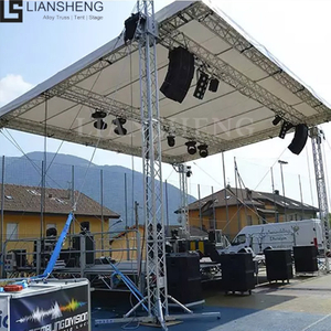Sistema de escenario de altura ajustable para eventos en interiores y exteriores, tamaño personalizado, forma
