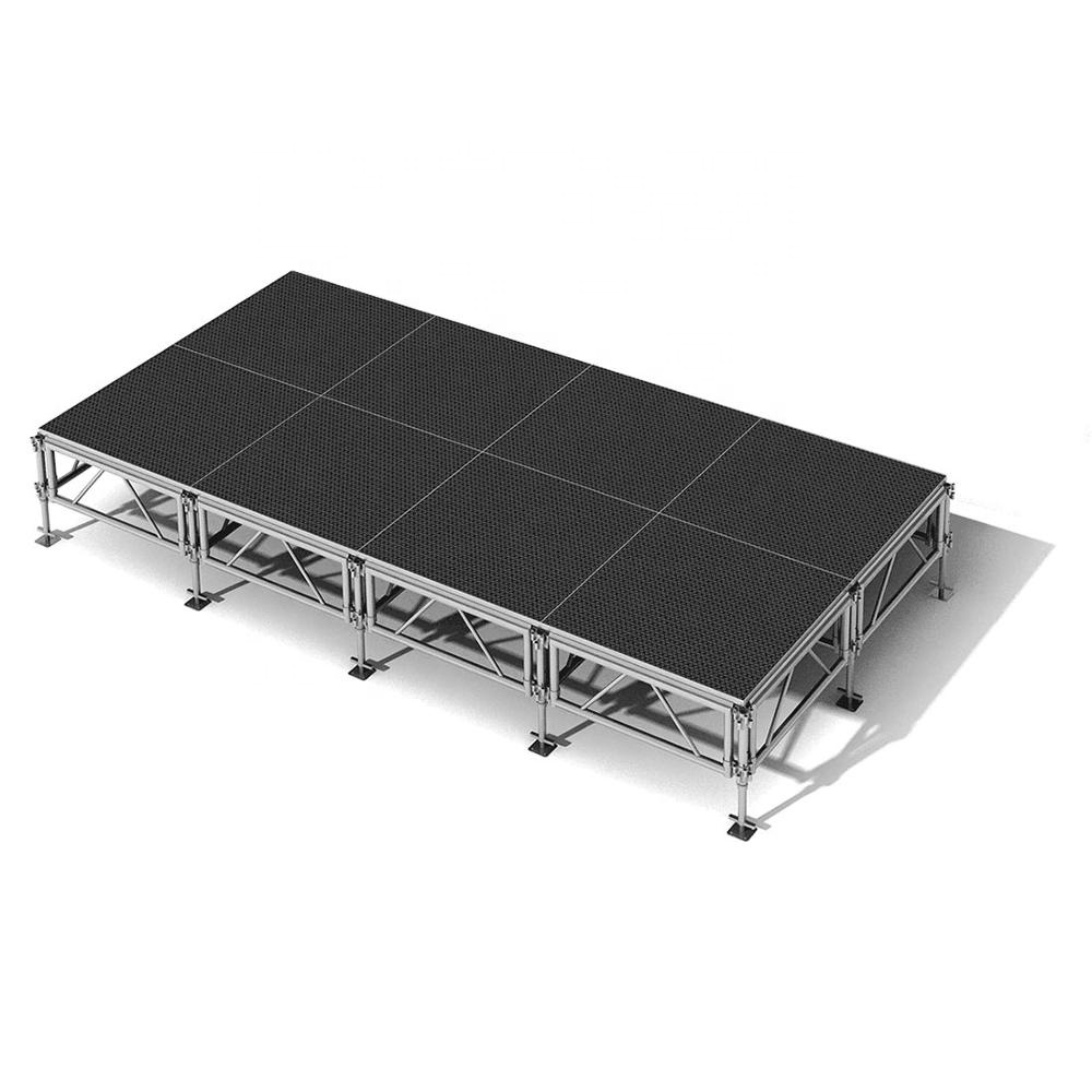 Iluminación de aluminio 6061 Sistema de armadura de techo Luces de sonido Sistema de altavoces Podio para eventos Armadura de aluminio Plataforma de escenario de concierto a la venta