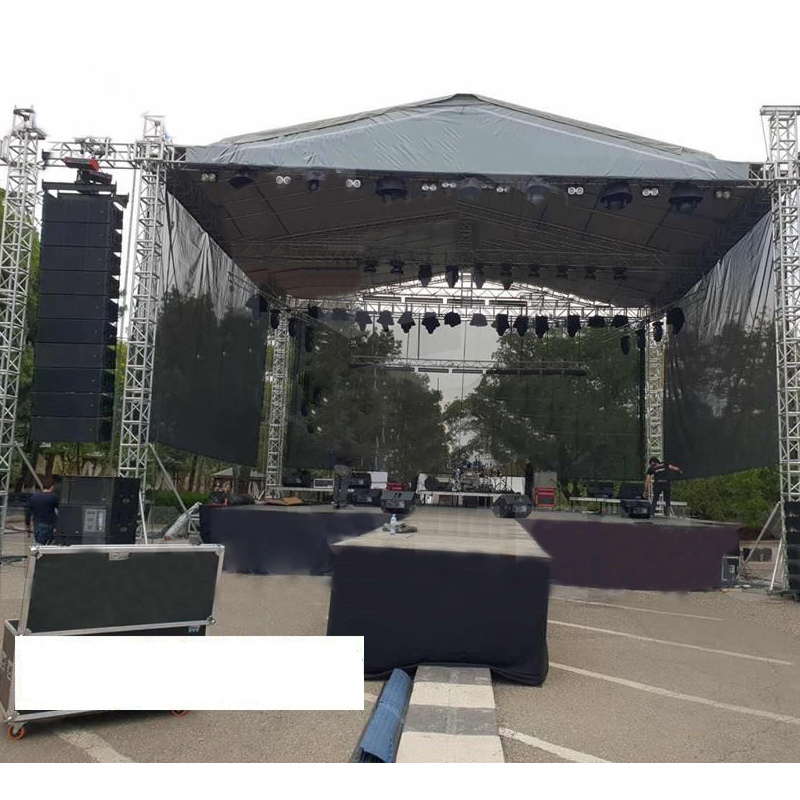 Precio de fábrica, plataforma para eventos al aire libre, luces, braguero, muestra, sistema de braguero de altavoz de sonido para evento