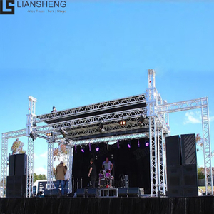 Gran oferta, escenario de concierto al aire libre, armazón de aluminio para DJ, sistema de elevación de exhibición, armazón de fácil montaje