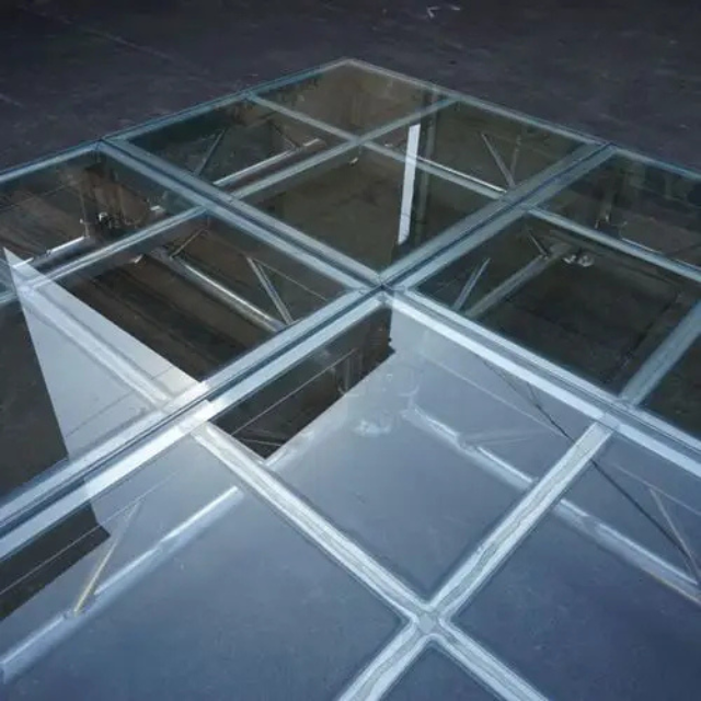 Escenario de boda de aluminio de vidrio portátil plegable