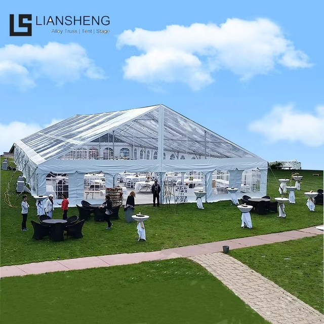 Carpa de lujo para fiestas de bodas, toldo especial transparente para eventos
