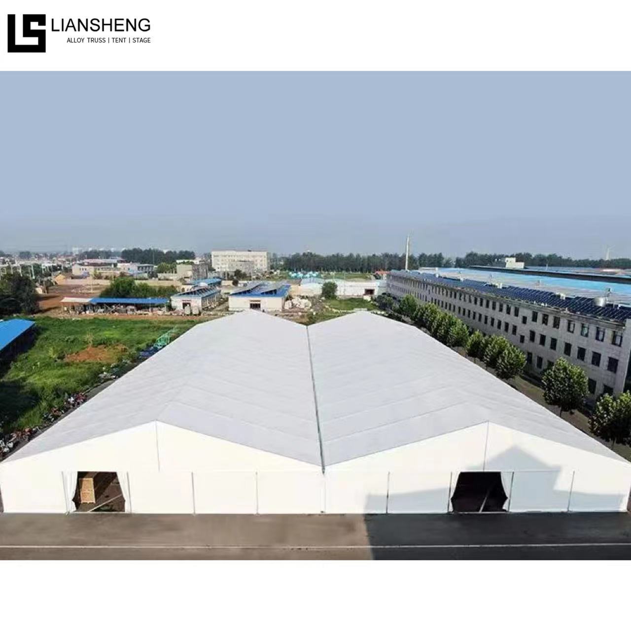 Carpa para bodas de aluminio y PVC para 500 personas