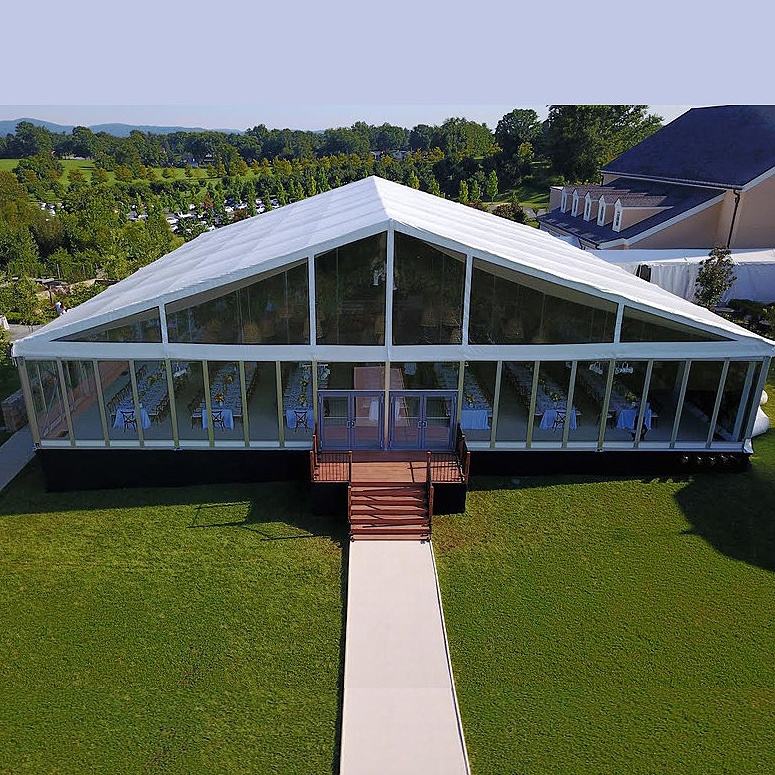 Tienda de almacenamiento permanente al aire libre, estructura de aluminio, tienda de almacén, tienda de exposición para eventos de boda