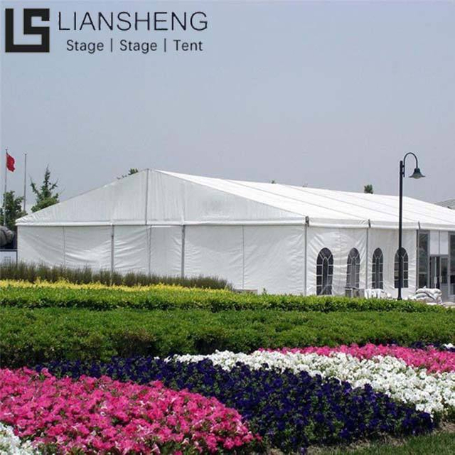 Carpa blanca personalizada para fiesta de bodas y eventos con marco de aluminio, cubierta impermeable de PVC 10x12 10x15 10x20 10x30 10x40 10x50