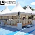 Pabellón de atrio de aleación de aluminio de alta resistencia, 5x5, 10x10, área personalizable: lugar ideal para actividades al aire libre