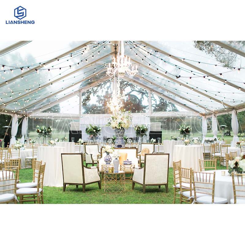 Carpa transparente para eventos de bodas con marco de aluminio a la venta