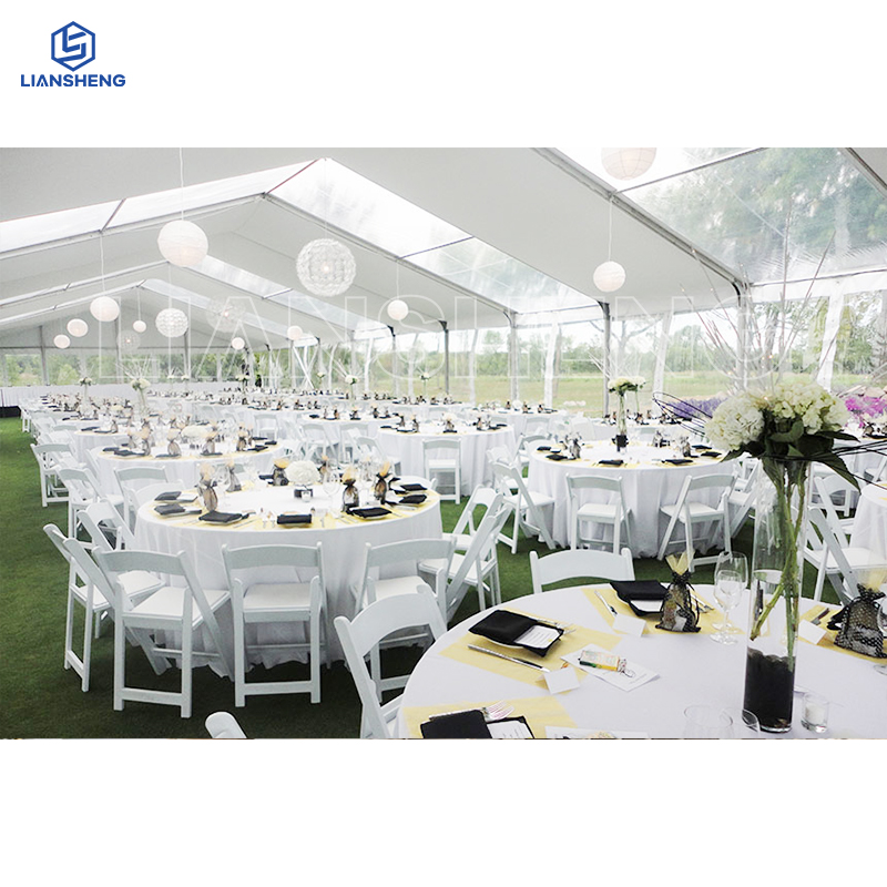 Carpa transparente para bodas de PVC de 20 m × 50 m