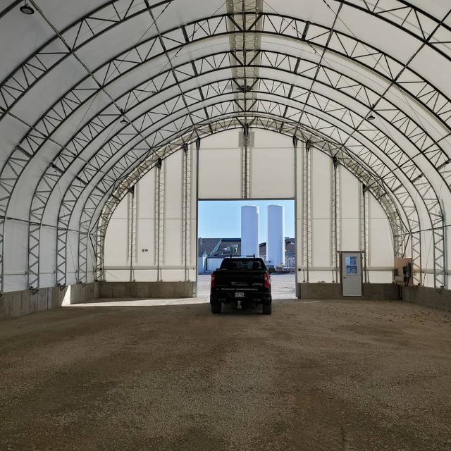 Tienda de campaña industrial semicircular de alta resistencia, fabricante de tiendas de campaña de aleación de aluminio para la venta