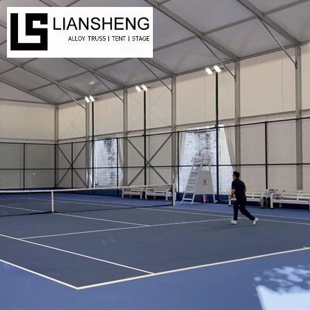 Tienda de campaña de lujo a prueba de viento, toldo impermeable de PVC, tienda de campaña para cancha de baloncesto, estructura permanente con marco de aluminio, tienda deportiva