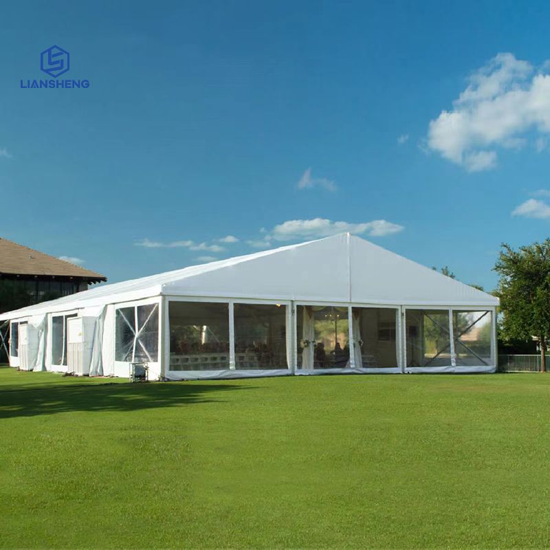 Carpa Tipi grande y blanca de lujo para 200, 300, 500 personas, tienda Pagoda para fiestas al aire libre, bodas, eventos