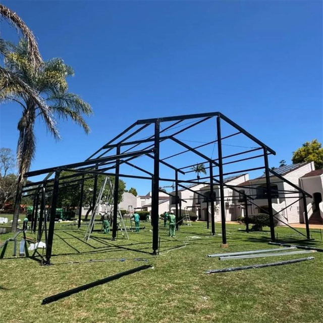 Nueva llegada Carpa para eventos al aire libre con marco negro para banquetes al aire libre Carpa atrio a la venta