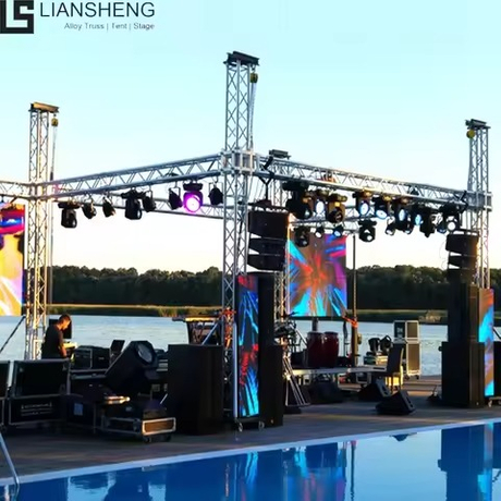 Serie modular Liansheng | Plataforma de escenario de boda de aluminio portátil con altura ajustable