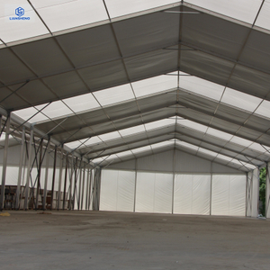  Fabricante de tiendas de almacén con estructura de aluminio para exteriores, gran tienda de almacenamiento industrial impermeable a la venta