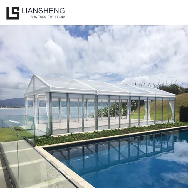 Carpa grande con marco de aluminio, carpas elásticas, carpa de aluminio para eventos y fiestas de bodas