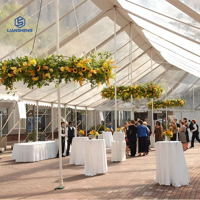 Liansheng · Pabellón Star Dome | Carpa para bodas transparente panorámica (15 mx 25 m hecha a medida)