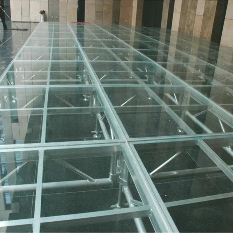 Escenario acrílico de aluminio móvil de la plataforma de aluminio de la etapa del braguero de la espiga de la asamblea para la boda del acontecimiento