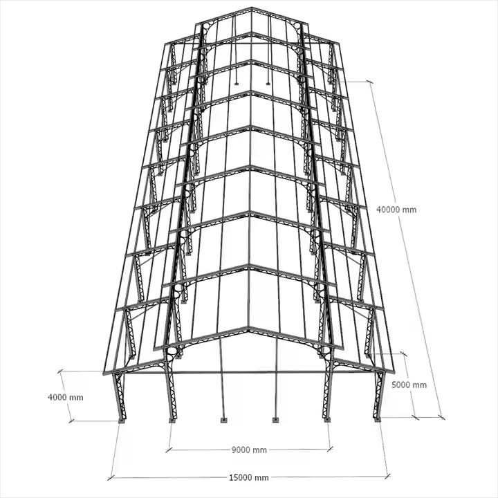Carpa transparente con marco en A, carpa espacial transparente, carpa de atrio con marco de aluminio para eventos al aire libre, exposiciones de bodas y fiestas