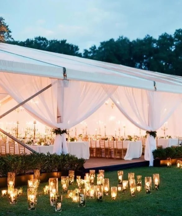 Carpas para eventos de lujo, fiesta de bodas al aire libre, tienda comercial superior transparente con cúpulas Ioglo para fiesta de bodas