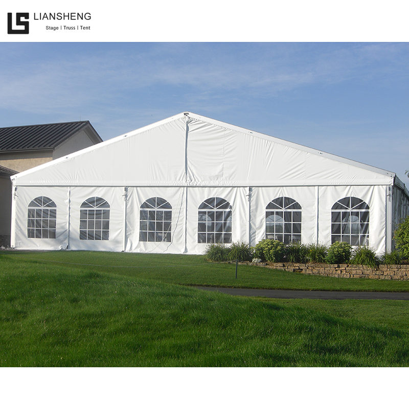 Tienda de campaña de lujo a prueba de viento, toldo impermeable de PVC, tienda de campaña para cancha de baloncesto, estructura permanente con marco de aluminio, tienda deportiva