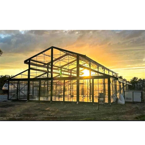 Carpa para eventos de invernadero con marco de aluminio para exteriores, atrio para fiesta de boda, lujo, 4 estaciones