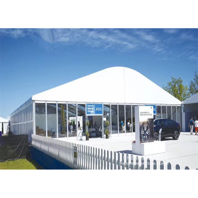 Carpa de negocios de diseño personalizado grande, carpa para ferias comerciales, carpa para eventos de exposición con marco de aluminio al aire libre