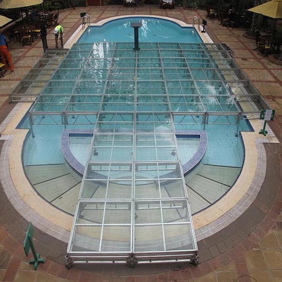 Escenario de boda de aluminio de vidrio portátil plegable