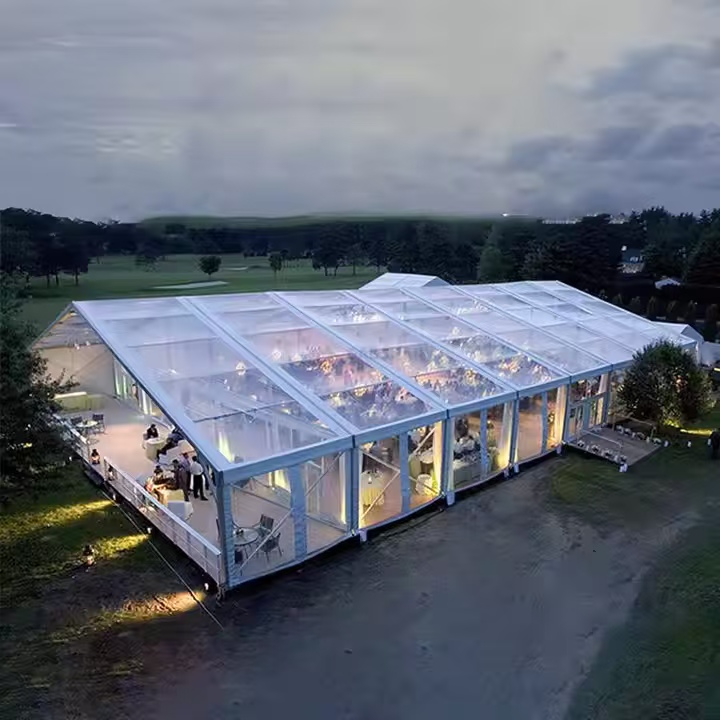 Carpa para fiestas de bodas al aire libre a la venta Fabricante de carpas para eventos de aleación de aluminio transparente 