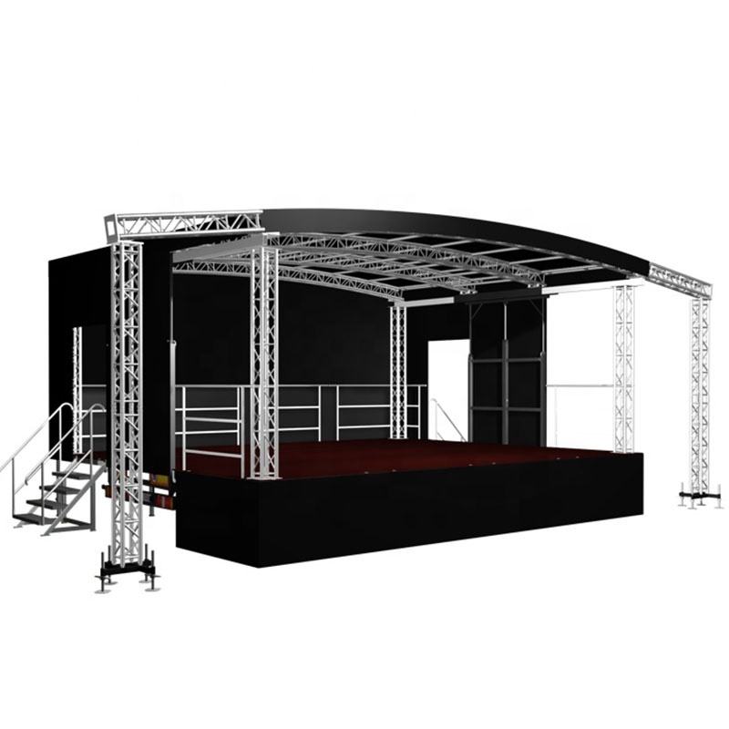 Plataforma Escenario Grande De Aluminio Palco Para Show Eventos Estrutura Palco