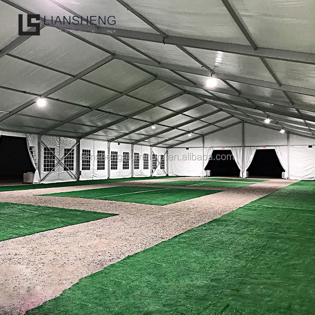  Fabricante de tiendas de almacén con estructura de aluminio para exteriores, gran tienda de almacenamiento industrial impermeable a la venta