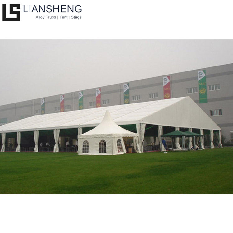 Carpa de lujo de aluminio grande para exteriores, 15m x 30m, carpas para ferias comerciales transparentes y blancas a la venta para eventos de iglesia