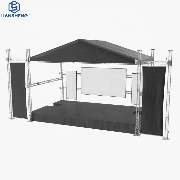 Armadura de escenario de aleación de aluminio con mejores ventas, iluminación Spiot Truss 400x400m con abrazadera de armadura