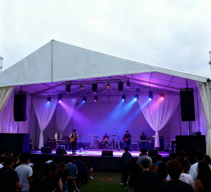 [Serie Cloud Hall] Carpa para bodas exclusiva de 20 × 50 m: uso de luz suave como pincel para tejer un romance sin interrupciones