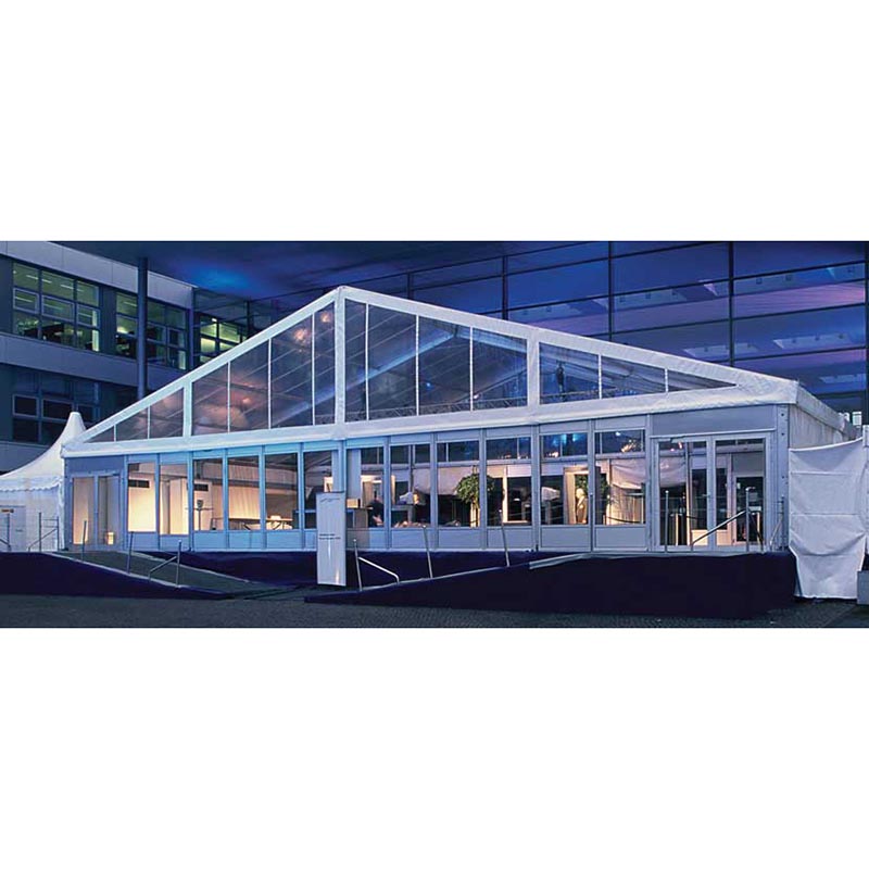 Carpa de aluminio grande de lujo para exteriores, carpas blancas para bodas y fiestas con forma de A, para eventos de 200, 300 y 500 personas