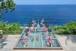 Escenario de boda de aluminio de vidrio portátil plegable