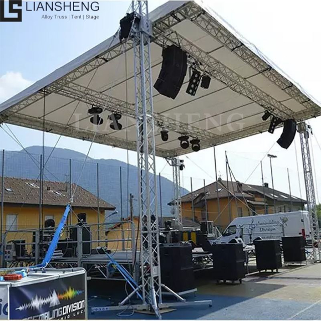 Proveedor de armazones para escenarios de conciertos de aleación de aluminio Sistema profesional de montaje para escenarios al aire libre