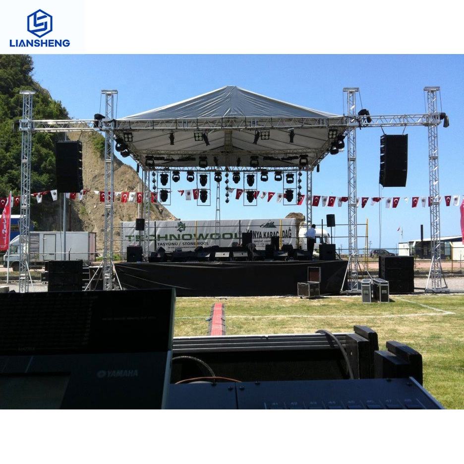 Sistema de armadura de escenario al aire libre Marco de escenario de aluminio resistente para eventos