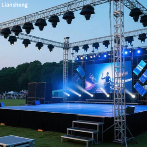 Spigot Truss, escenario y espectáculo de luces para conciertos al aire libre 