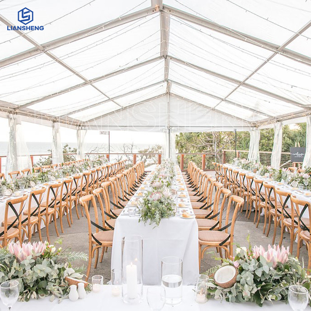 Carpas para eventos de lujo, fiesta de bodas al aire libre, tienda comercial superior transparente con cúpulas Ioglo para fiesta de bodas