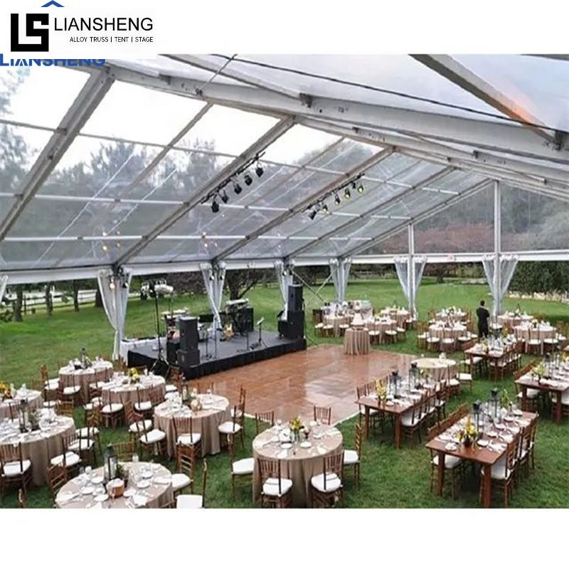 Fabricante de carpas para bodas con marco de aluminio transparente grande Proveedor de carpas para eventos y fiestas de lujo
