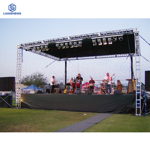 Gran armazón móvil y escenario de iluminación para conciertos, estructura de exhibición personalizable, estilo de instalación rápida a la venta