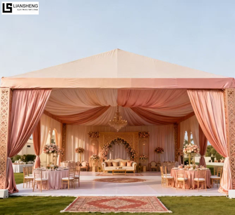 Tienda de campaña comercial para bodas al aire libre