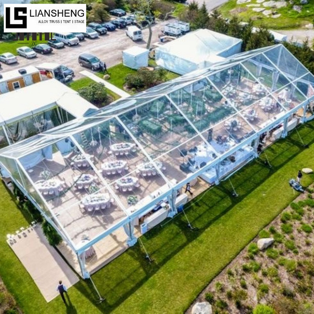 Carpa transparente: estructura clara y elegante para eventos de lujo